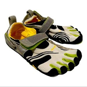 Vibram FiveFinger Outdoor Running Athletic Shoes Gray Black Kids' EU 36 US 4-4.5
